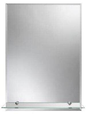 Zrcadlo 60 x 80 cm fazeta polička MILANO